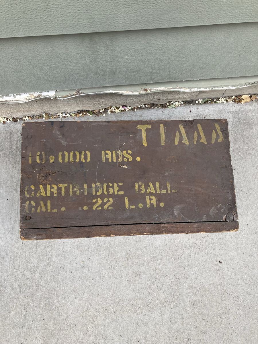Vintage 22 lr ammo box