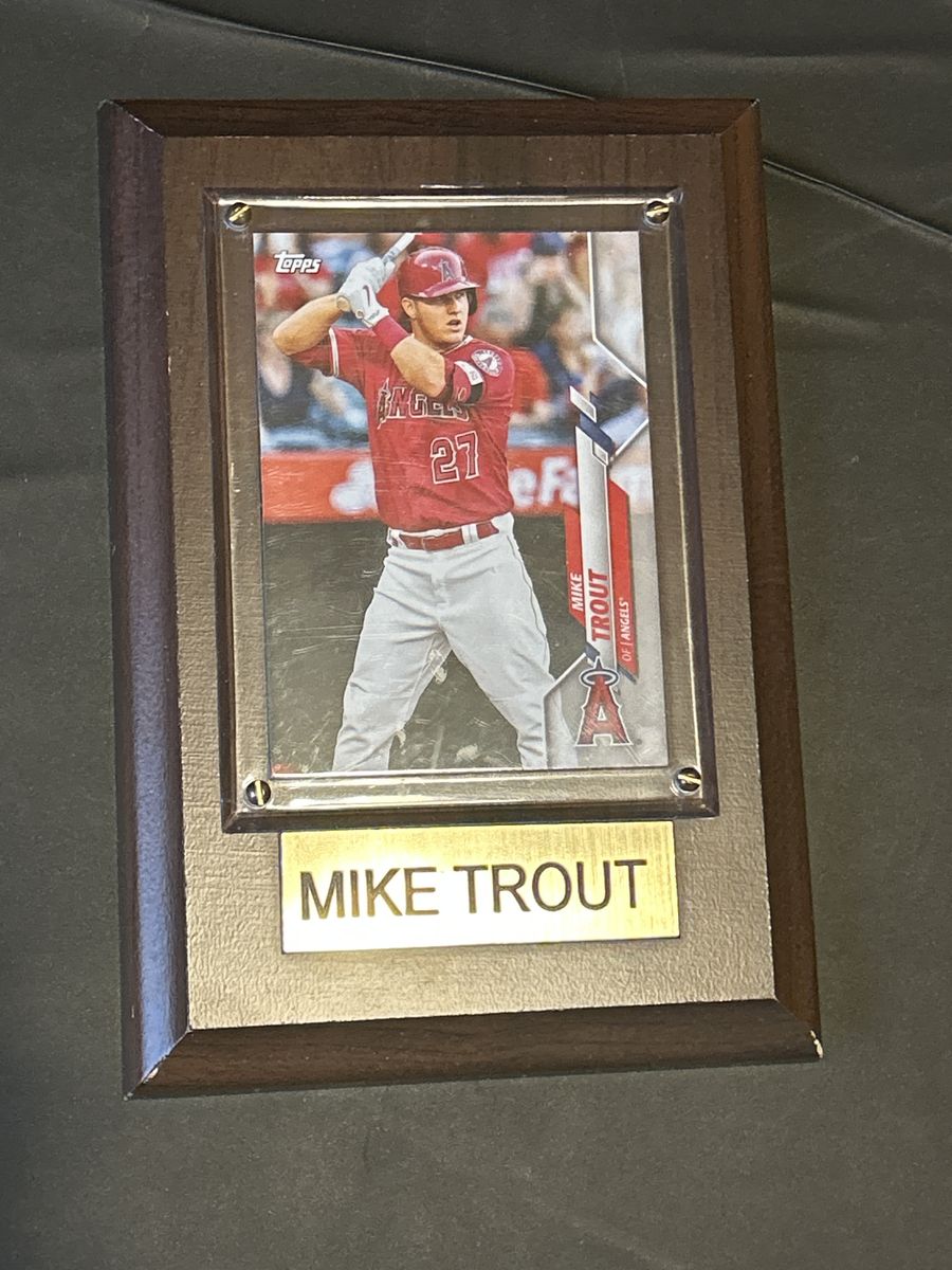 Mike Trout Card Plaque