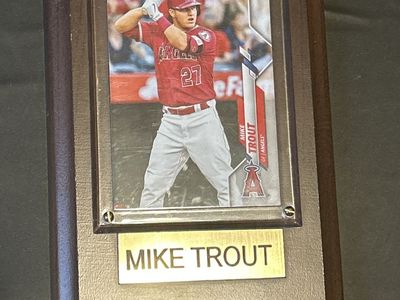 Mike Trout Card Plaque