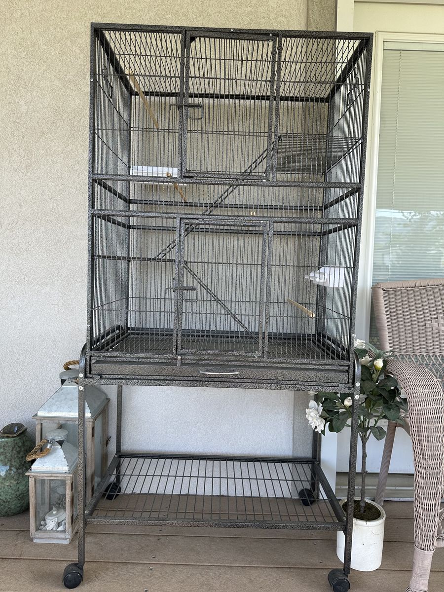 Bird Cage - Large Rolling - Brand New