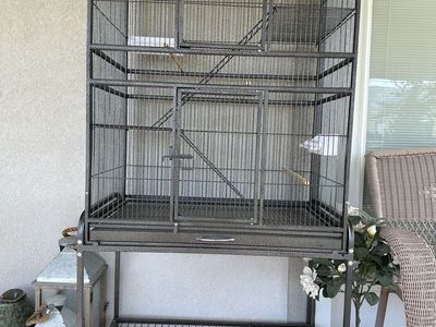 Bird Cage - Large Rolling - Brand New