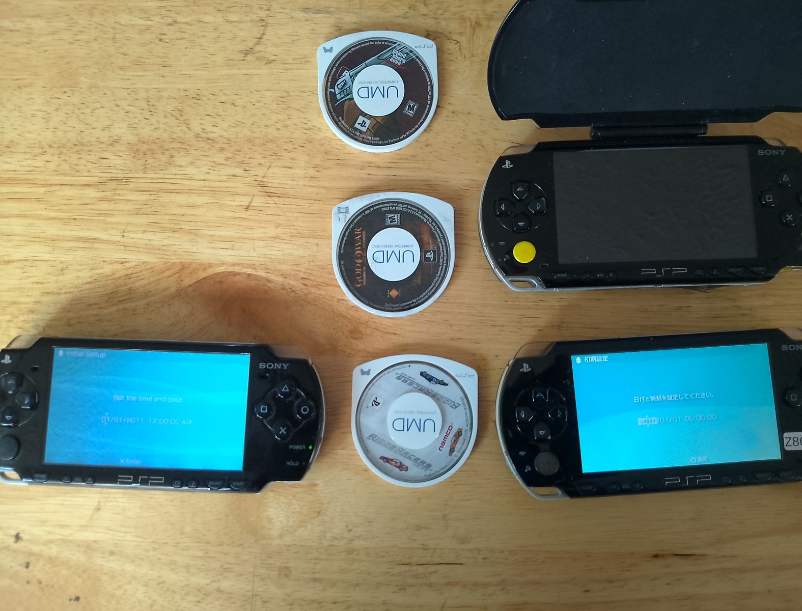 3 Sony PSP systems,Bundle with Multiple Handheld Consoles and UMD Games