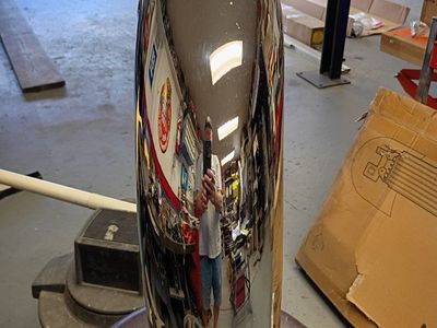 5" turn down chrome exhaust tip