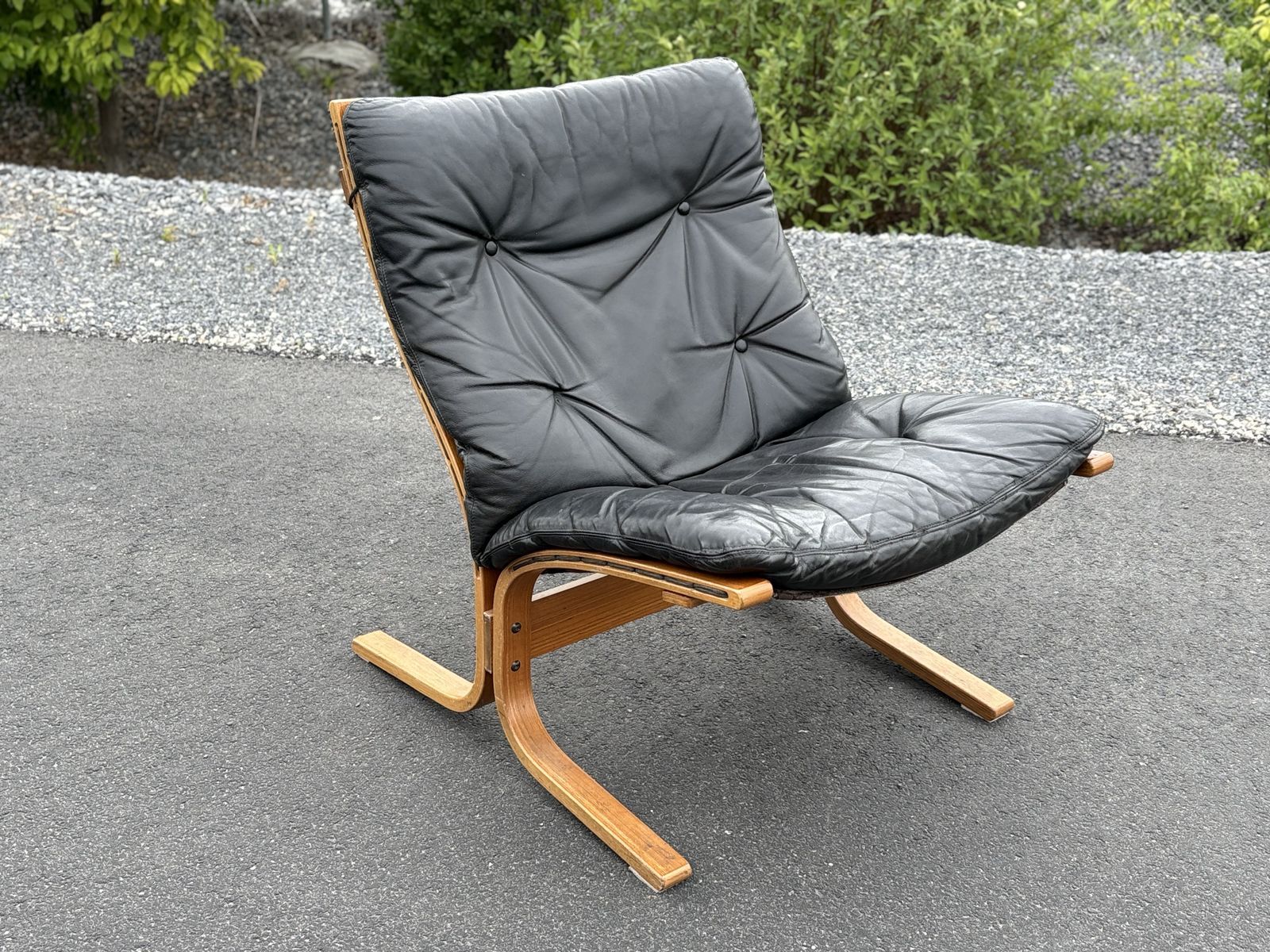 Beautiful Siesta Chair- Ingmar Reling for Westnofa  Bentwood sling chair Vintage Mid Century Modern MCM Norway, Norwegian