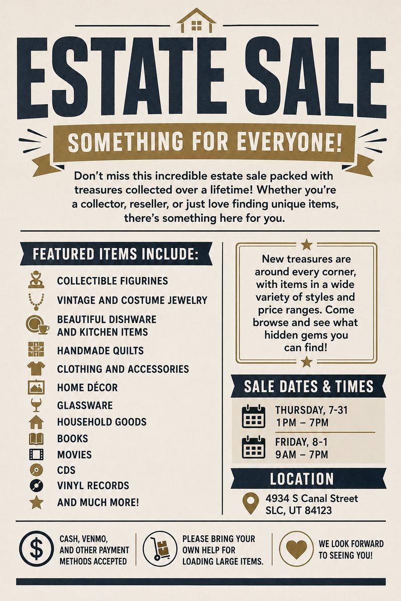Estate Sale – Something for Everyone!