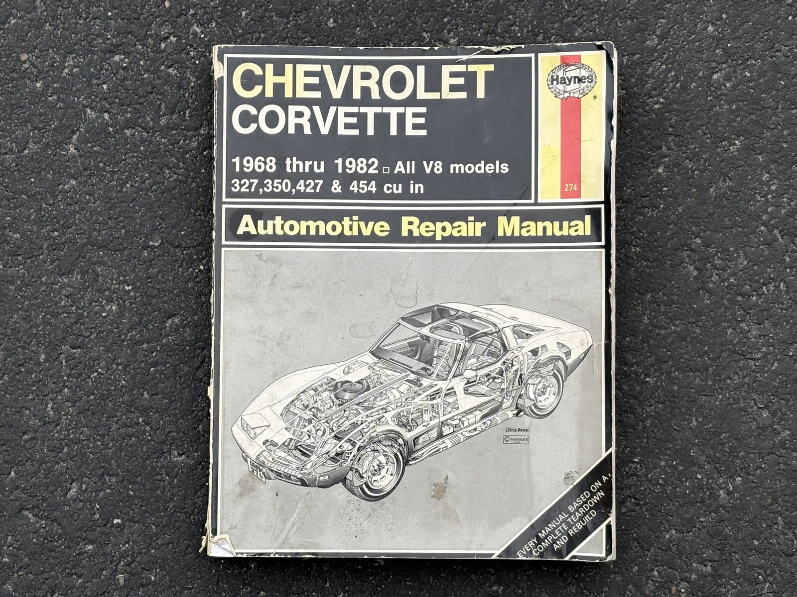 Haynes Chevrolet Corvette automotive repair manual 1968-1982 Chevy muscle car
