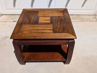 Square Wood Table $28