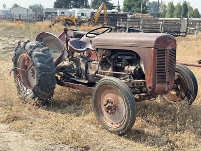 Vintage Ferguson / Massey Ferguson Utility Tractor with Rear Tire Chains