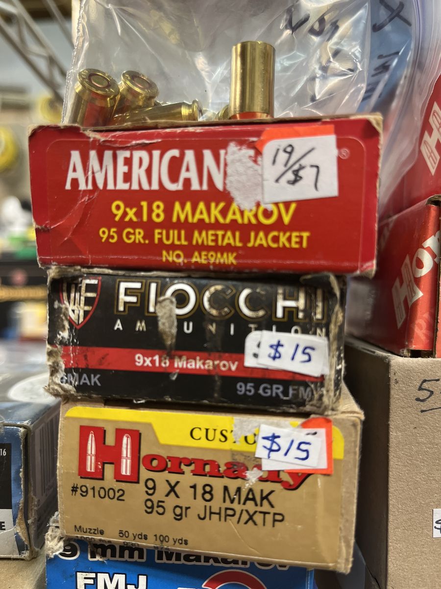 9mm Makarov Ammo And Bullets.