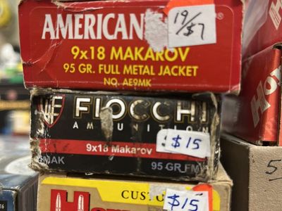 9mm Makarov Ammo And Bullets.