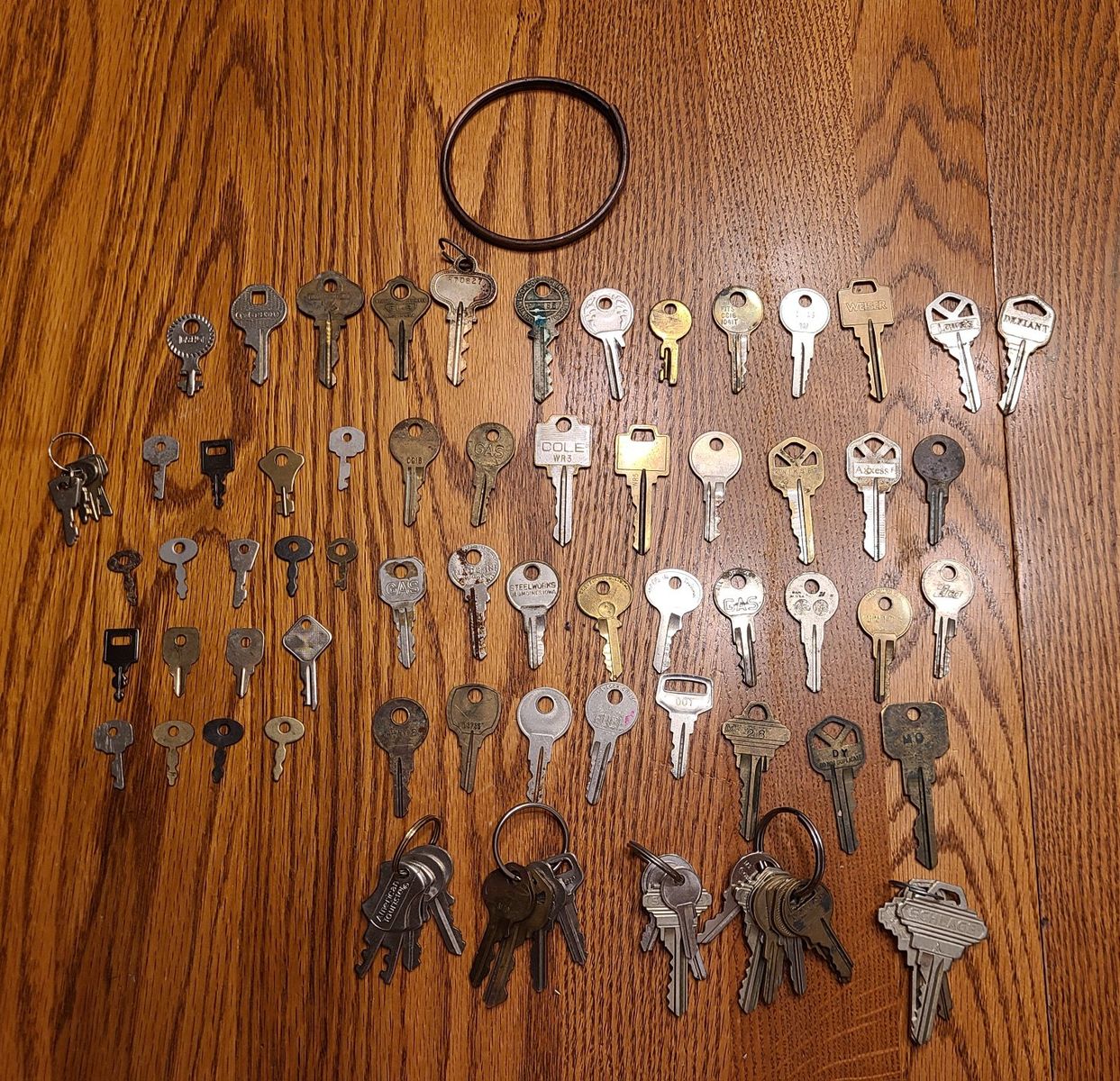 Old keys with ring
