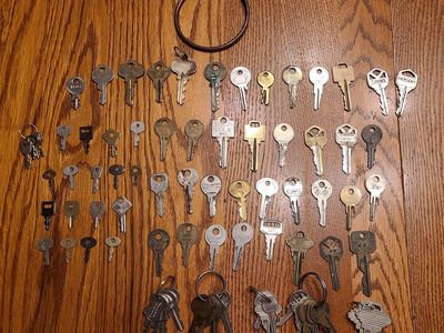 Old keys with ring