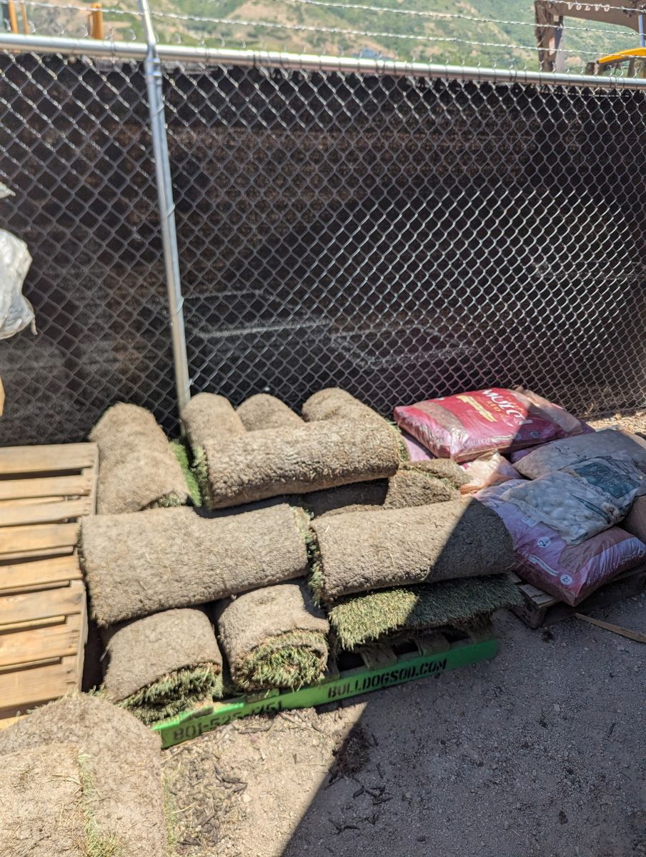 320sq feet of Left over sod from Bulldog