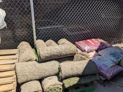 320sq feet of Left over sod from Bulldog