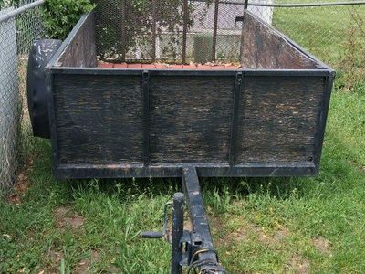 Utility Trailer with Mesh Ramp 8 ft.