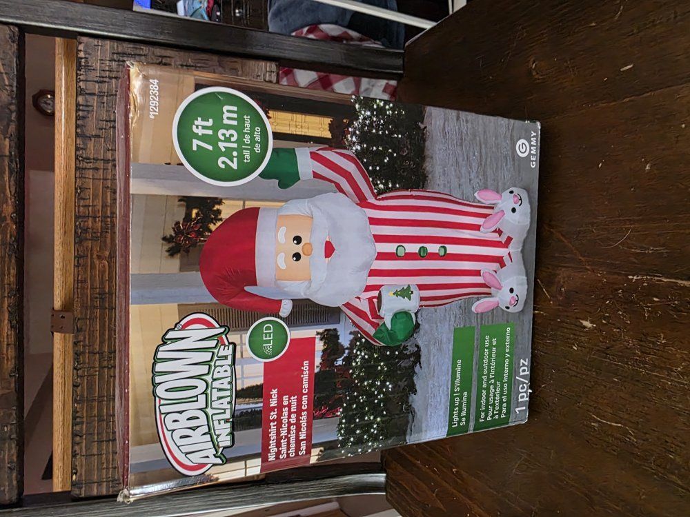 Santa Nightshirt St. Nick Airflow Inflatable 7ft