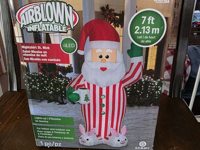 Santa Nightshirt St. Nick Airflow Inflatable 7ft