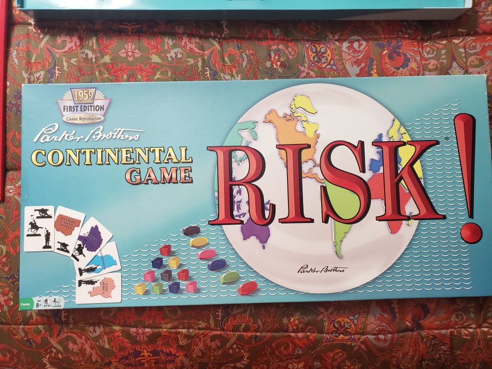 Parker Brothers Risk! Continental Game - 1959 First Edition Classic Reproduction Board Game