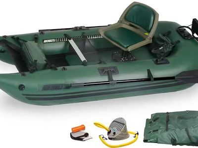 Sea Eagle Green Inflatable Fishing Boat