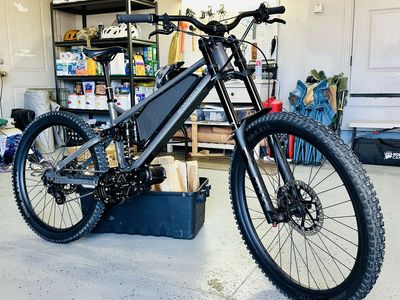 Bonnell 775MX Version 3 Electric Mountain Bike - Large, Texas Gray, 6000W Motor, Coil Shock