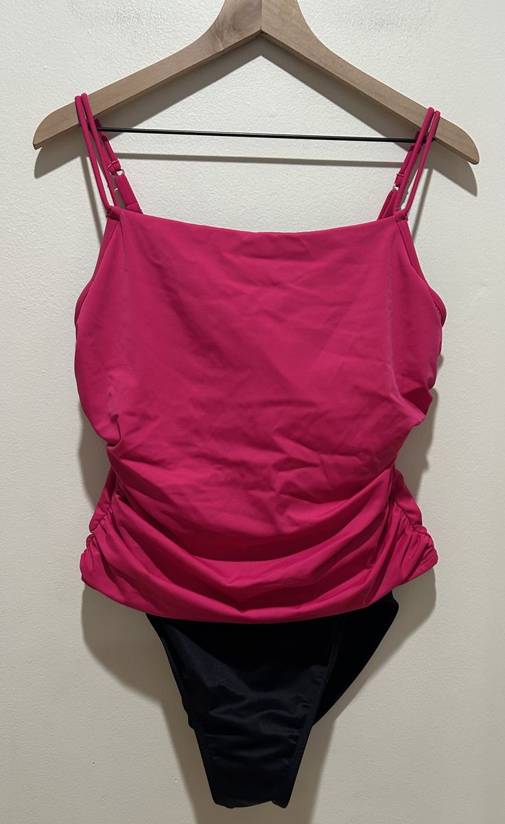 Miraclesuit Sofaux Tankini Pink One Piece Swimsuit