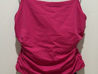 Miraclesuit Sofaux Tankini Pink One Piece Swimsuit