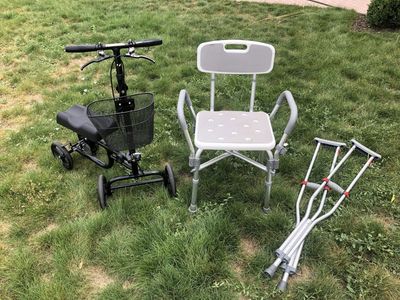 Knee / Mobility Scooter , Crutches and Shower Chair Rental