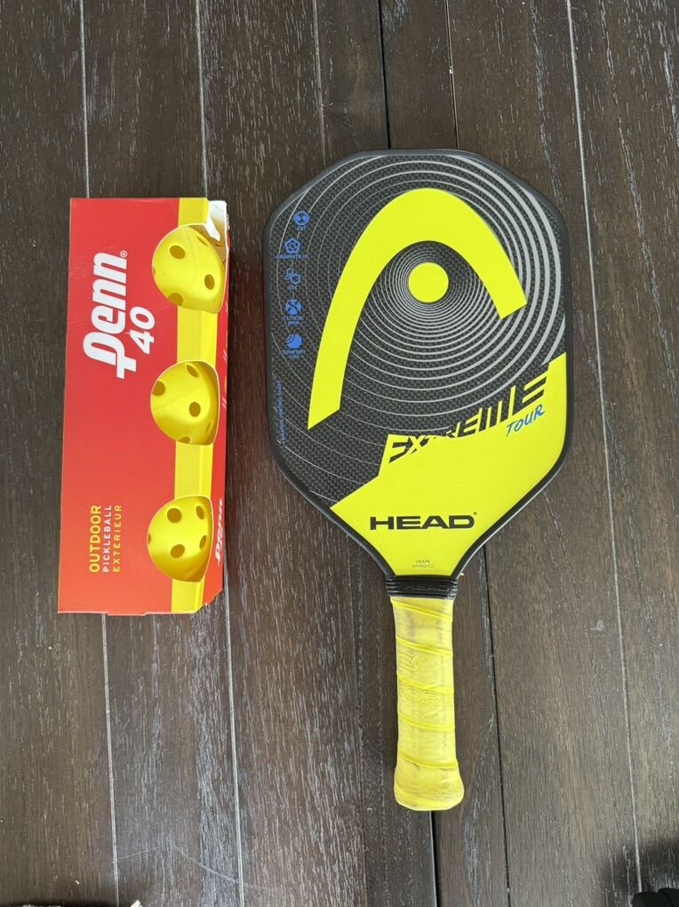 Pickleball Paddle + Balls