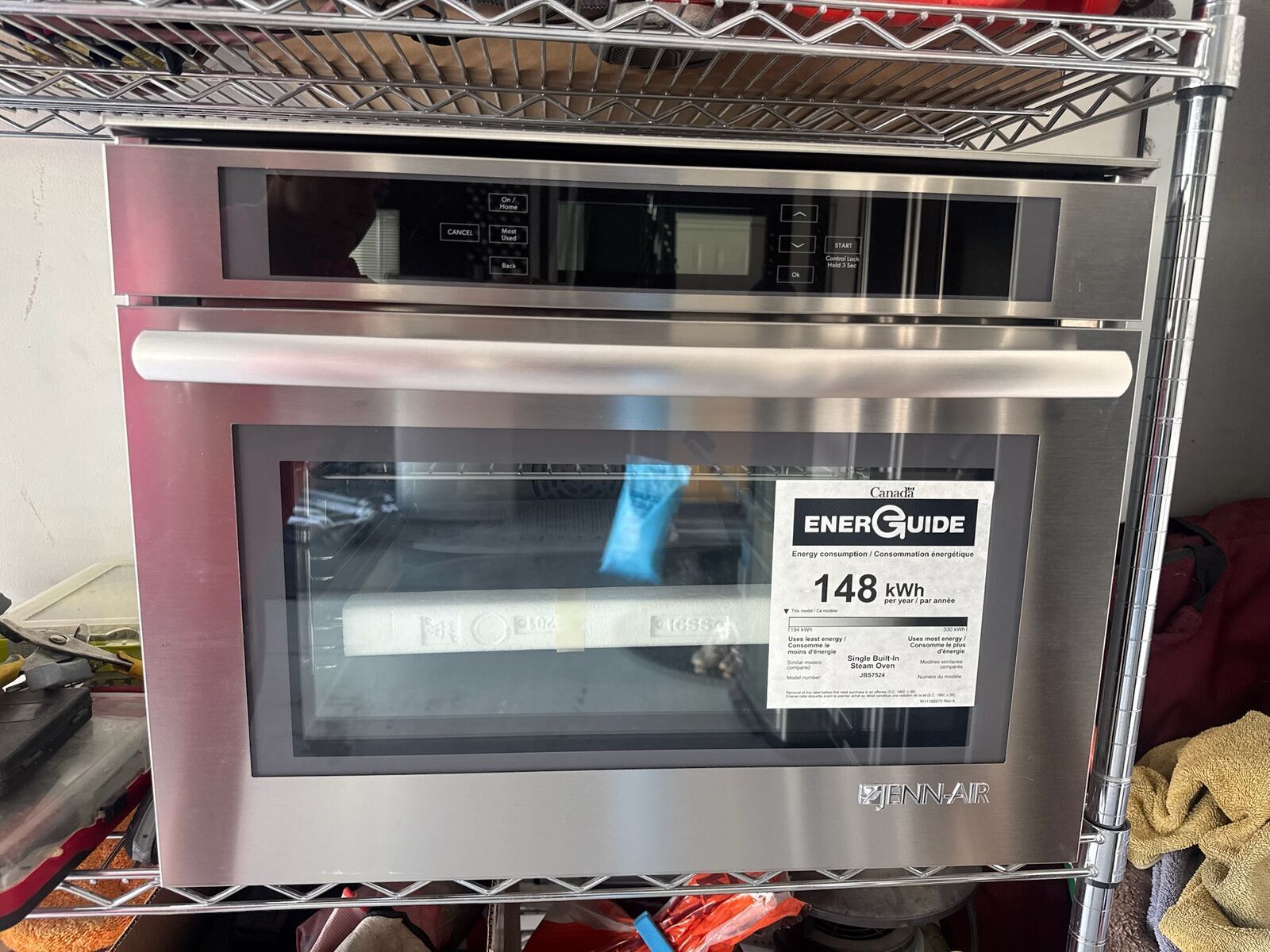 New JennAir Euro-Style Series 24 Inch Single Steam Electric Wall Oven