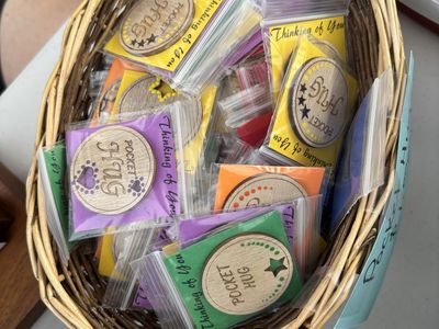 Wooden "Pocket Hug" Thinking of You Tokens - Tons available