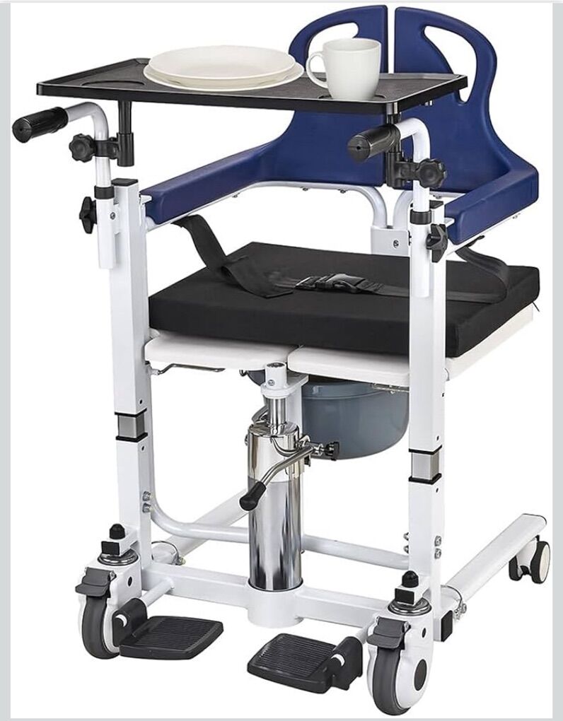 Patient Transfer Lift Chair Toilet Wheelchair