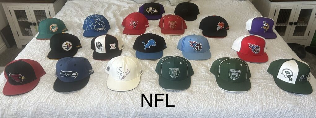 NFL, NBA, MLB, JORDAN, COLLEGE, ETC. FITTED HATS