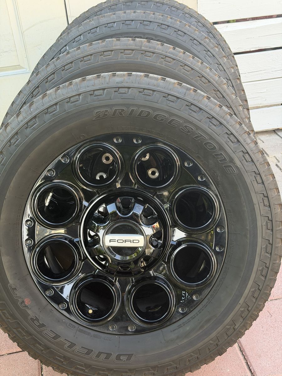 Brand new 2026 Ford f350 wheels and tires