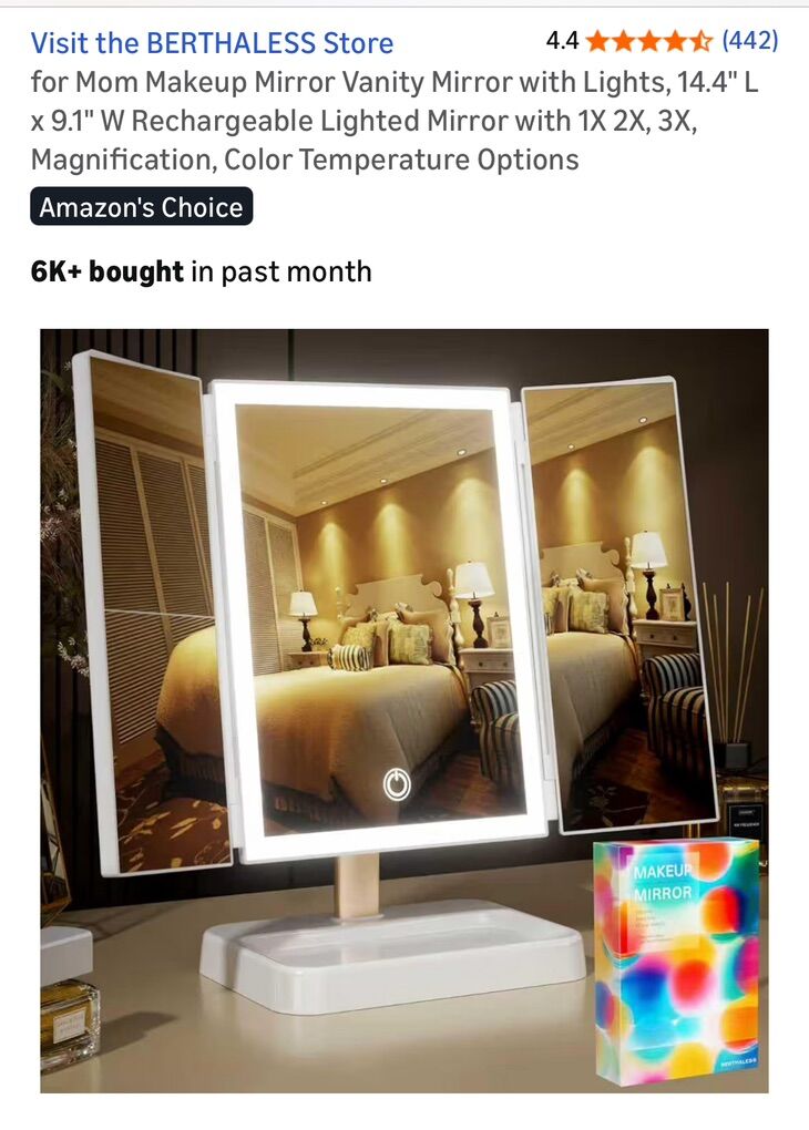 Makeup Mirror Vanity Mirror with Lights, New