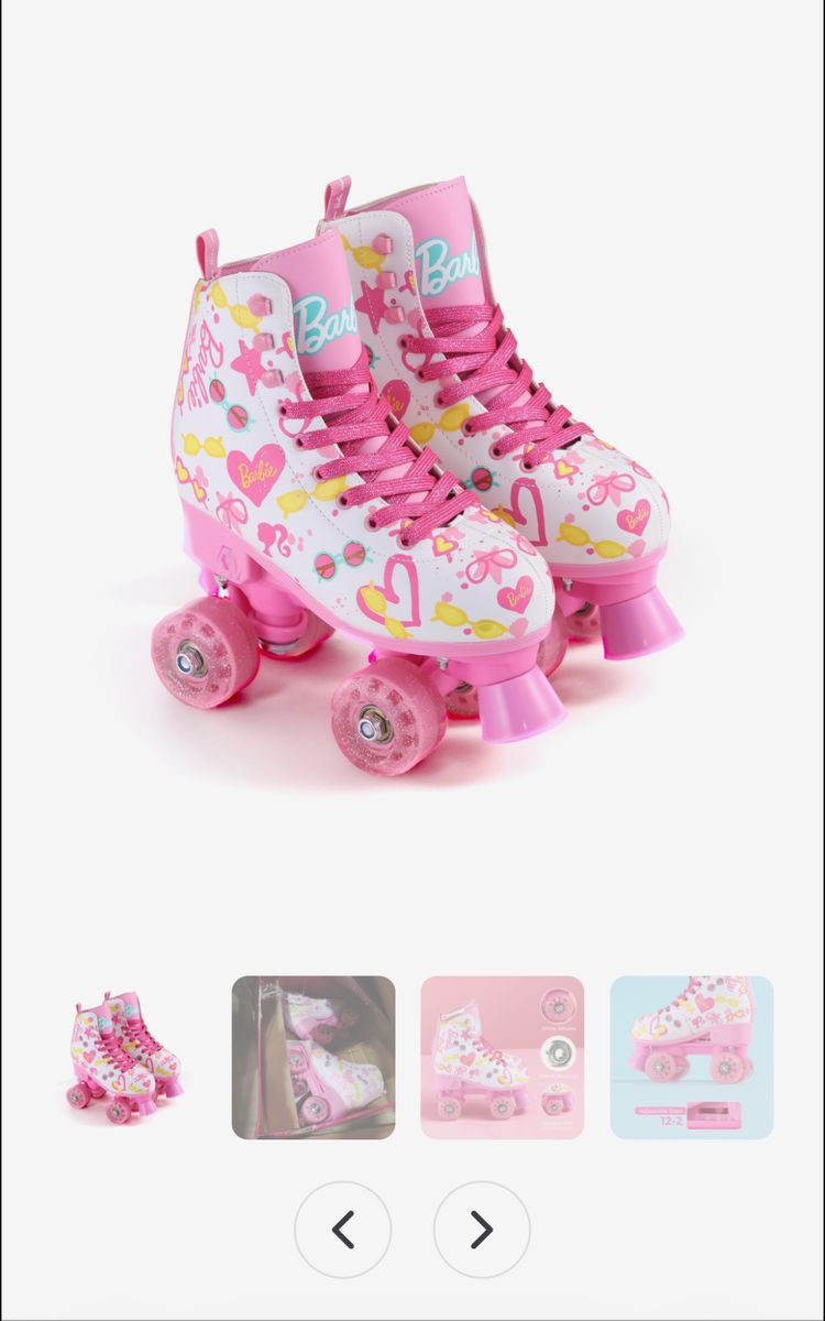 Barbie roller skates adjustable size 12-2