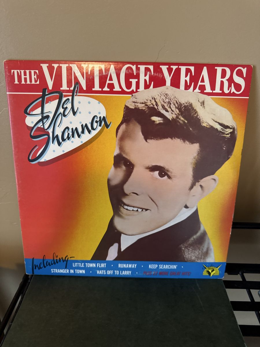Del Shannon - The Vintage Years Vinyl Record LP (Includes Runaway, Little Town Flirt)