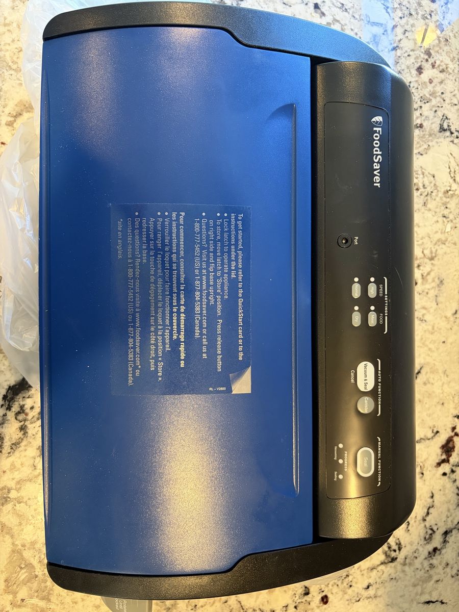 Brand New: FoodSaver V2860 Flip-Up Space-Saving Vacuum Sealer Bundle + 8 Bulk Rolls