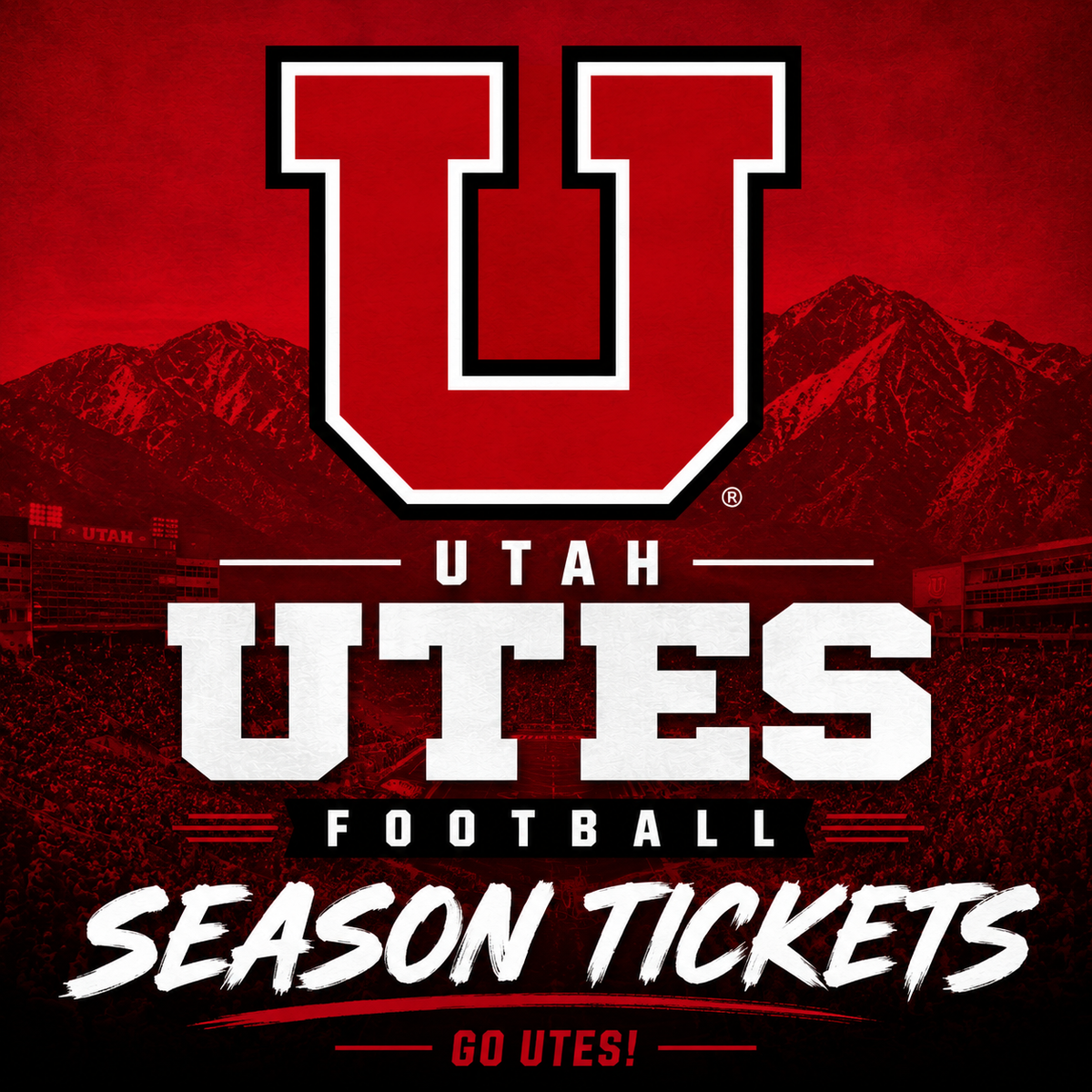 Utah Utes Football Season Tickets - 5 Available