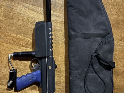 WGP Autococker Paintball Gun Marker Blue Grip with Bag