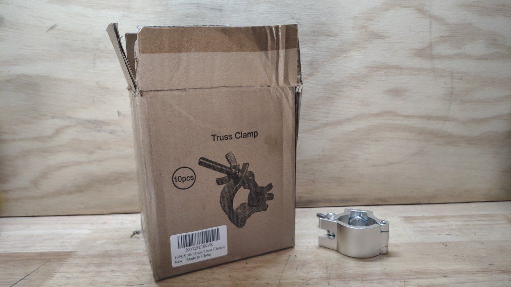 10PCS 30-35mm Truss Clamps, Stage Light C Clamp Aluminum Alloy, Lighting Hook Mounting Clamp