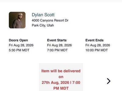 Dylan Scott at Canyons Resort, Park City Utah Concert August 28th