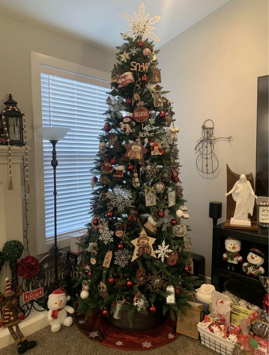 9ft Prelit Williams Slim Pine Quick Set Christmas Tree