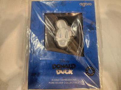 1/2 troy oz .999 silver Donald Duck