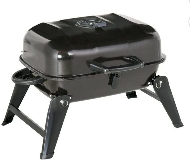 NEW Outsunny 14" Portable Small Charcoal Grill