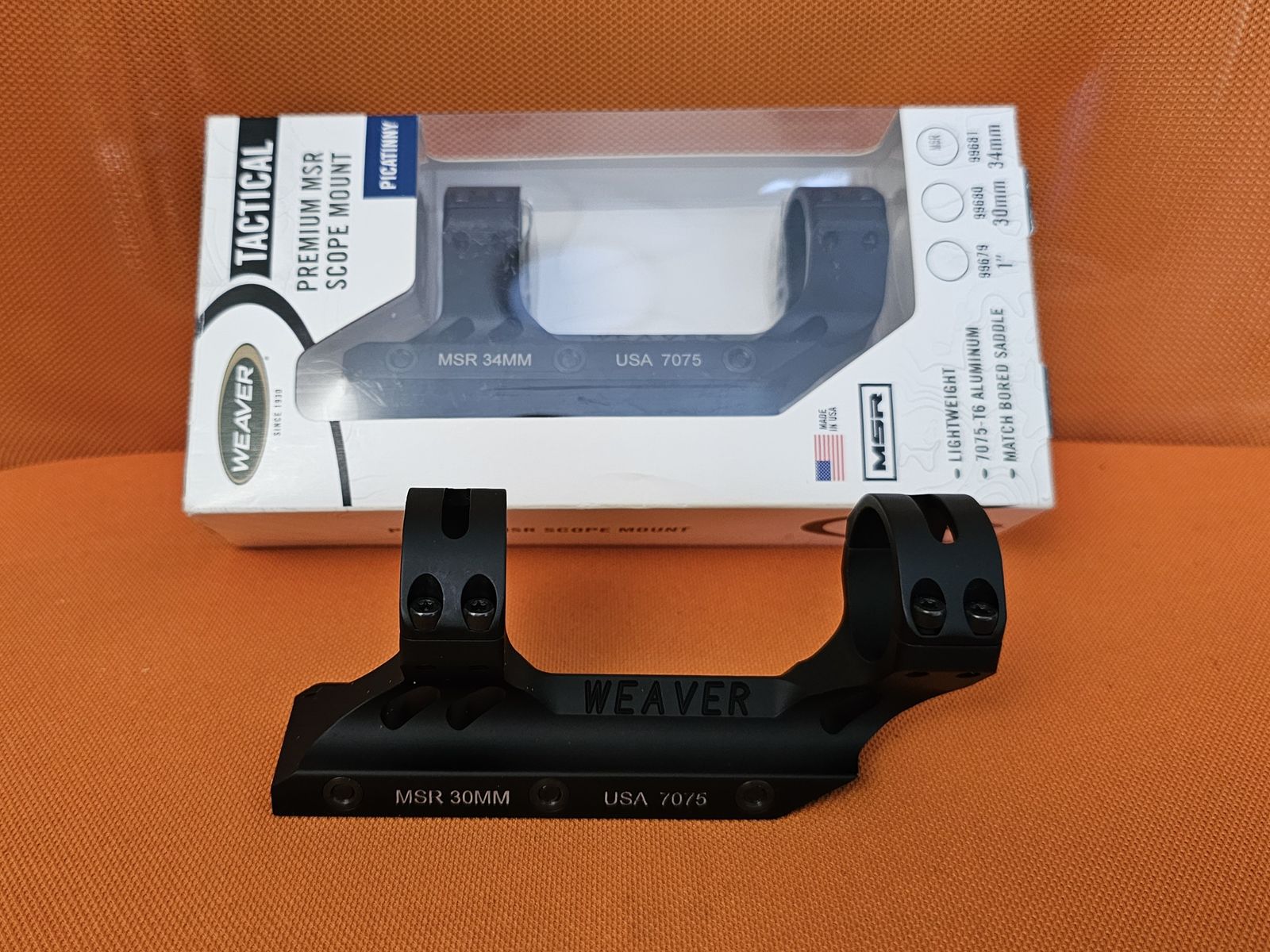 Weaver made in USA scope mounts 30mm and 34mm