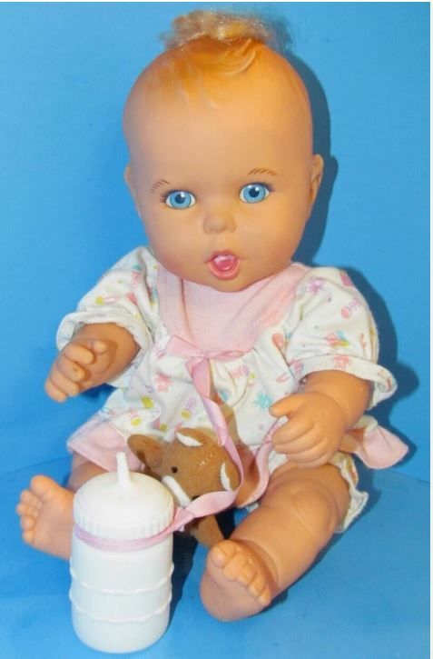 Vtg 1994 Gerber Products Baby Doll w/Original Outfit & Accessories 15" L@@K