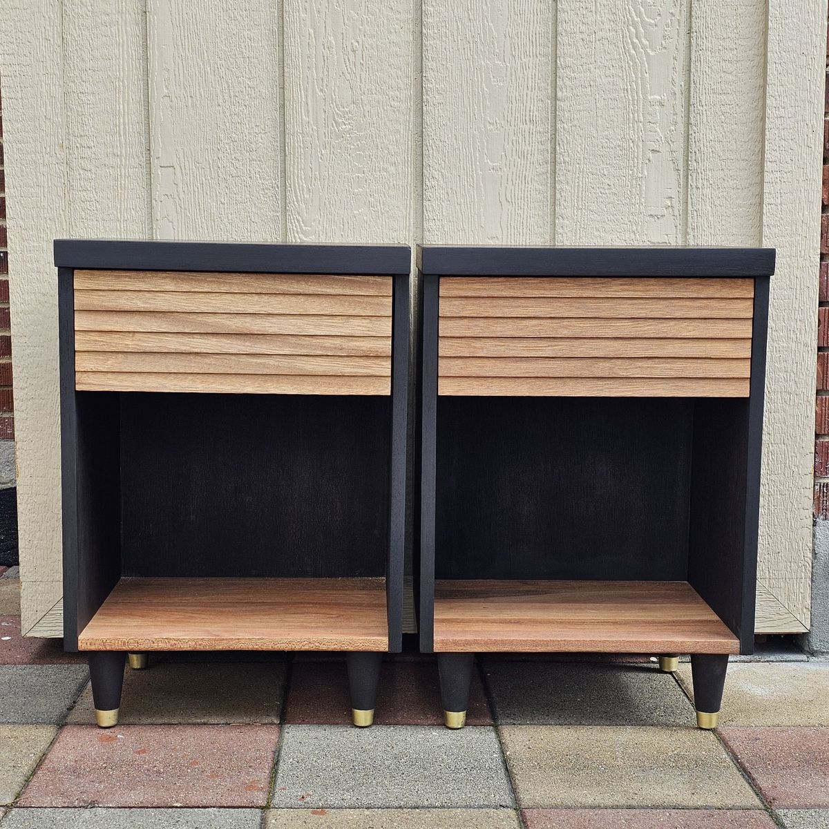 Mid-Century Modern Nightstand Set