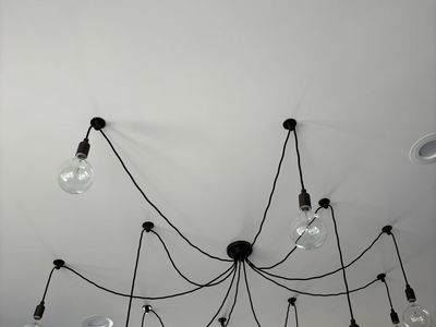 Pottery Barn 10 bulb adjustable chandelier