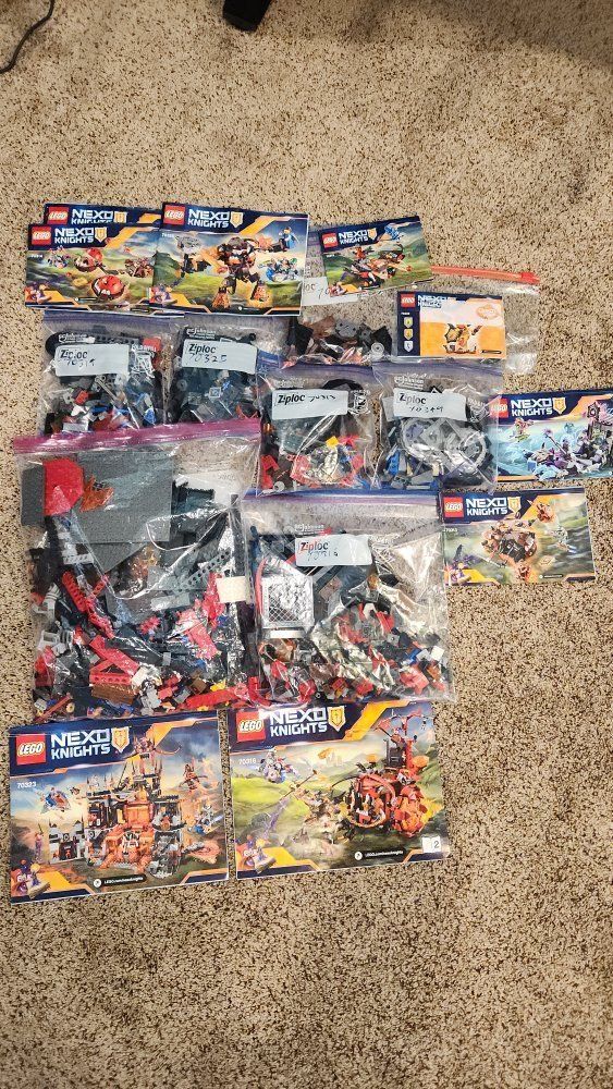 8 LEGO Nexo Knights Lot INCOMPLETE