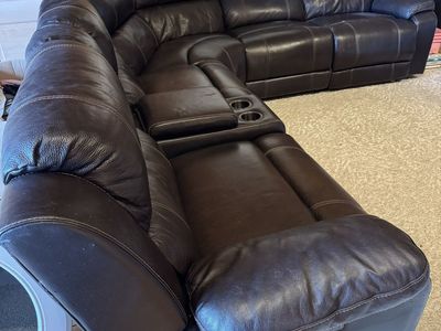 Dunhill Leather 3-piece Power Reclining Sectional